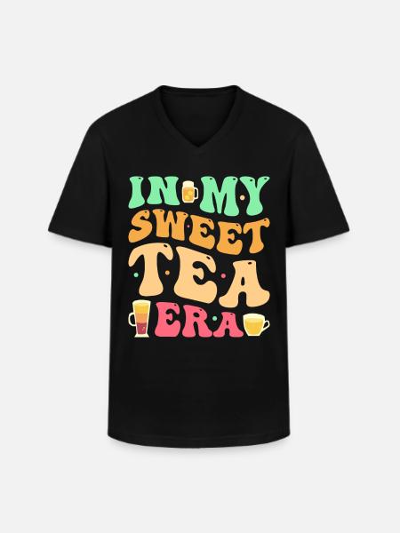 Sweet Tea - Men's V-Neck T-Shirt - black