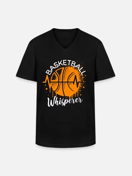 Basketball Whisperer - Men's V-Neck T-Shirt - black