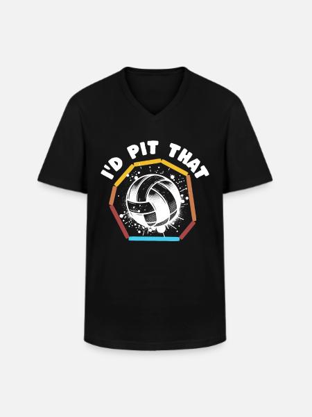 Gaga Ball Sayings - Men's V-Neck T-Shirt - black