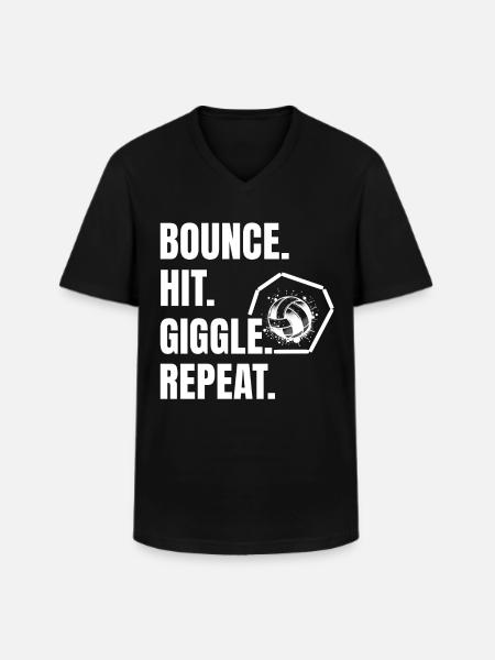 Funny Gaga Ball Saying - Men's V-Neck T-Shirt - black