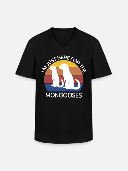 Mongoose Sayings - Men's V-Neck T-Shirt - black