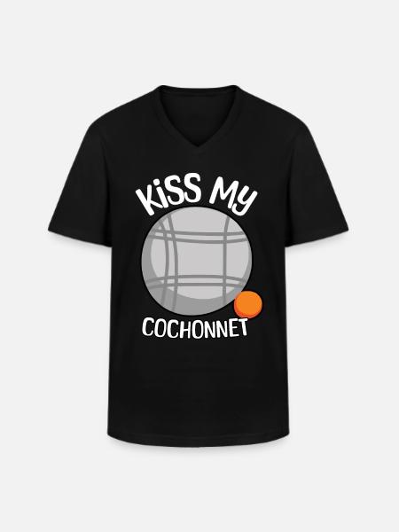 Boule Sayings - Men's V-Neck T-Shirt - black