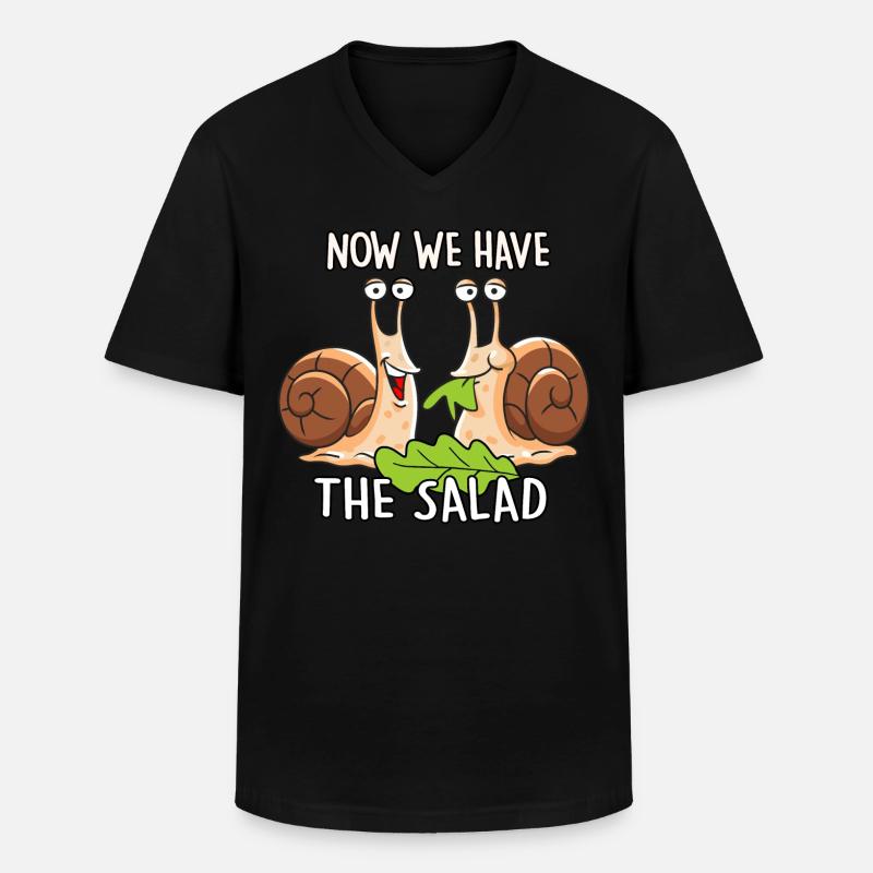 Now we have the Salad - Männer-T-Shirt mit V-Ausschnitt - Schwarz