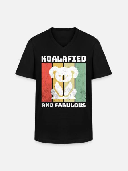 Koala Sayings - Men's V-Neck T-Shirt - black