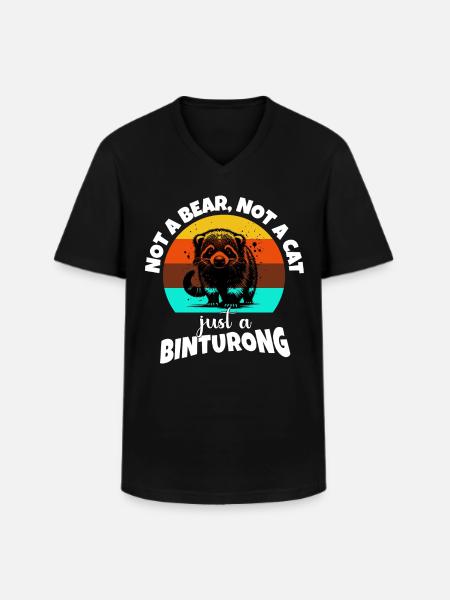 Marderbär Sayings - Men's V-Neck T-Shirt - black