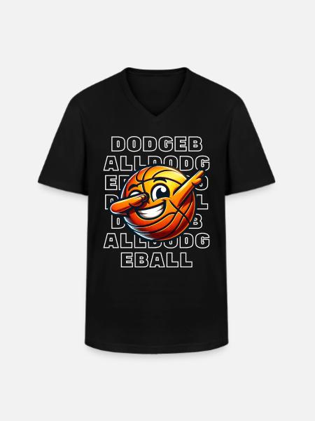 Dodgeball - Männer-T-Shirt mit V-Ausschnitt - Schwarz