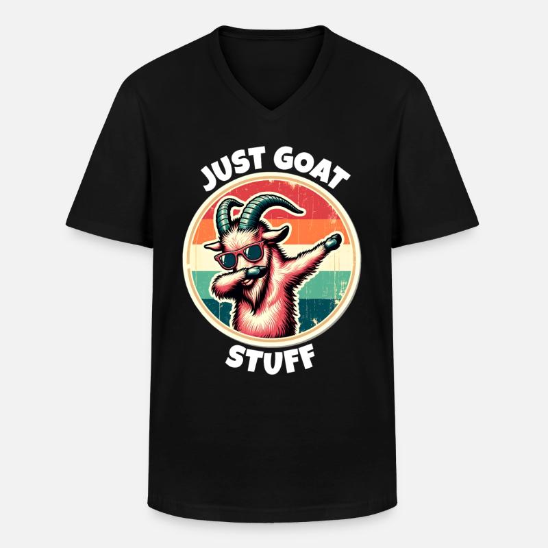 Schraubenziege Spruch - Männer-T-Shirt mit V-Ausschnitt - Schwarz