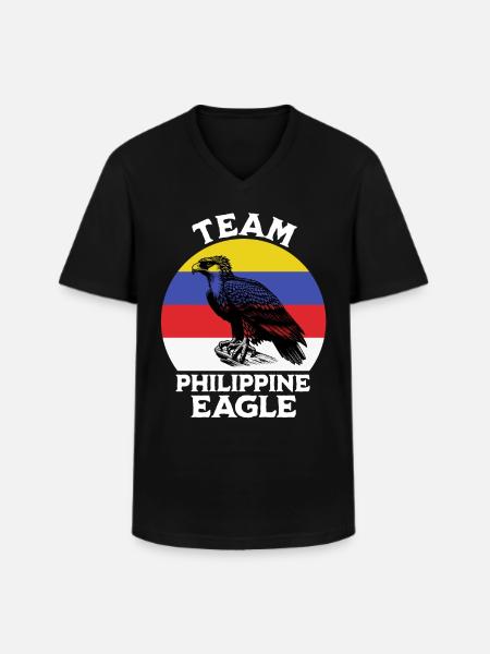 Monkey Eagle Sayings - Men's V-Neck T-Shirt - black
