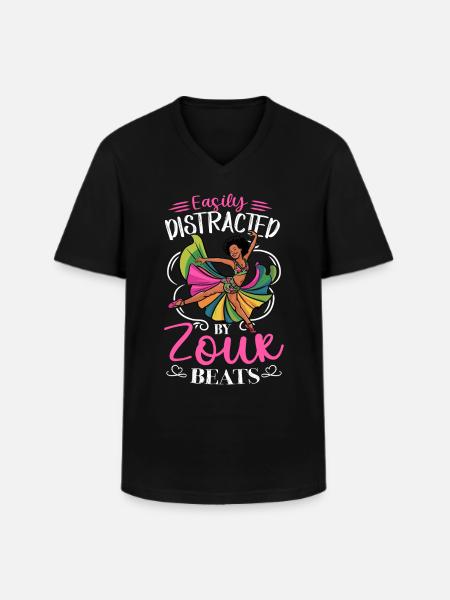 Funny Zouk Dancer Saying - Men's V-Neck T-Shirt - black