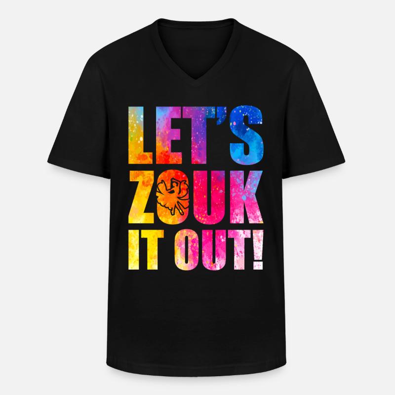Witziger Zouk Tänzer Spruch - Männer-T-Shirt mit V-Ausschnitt - Schwarz