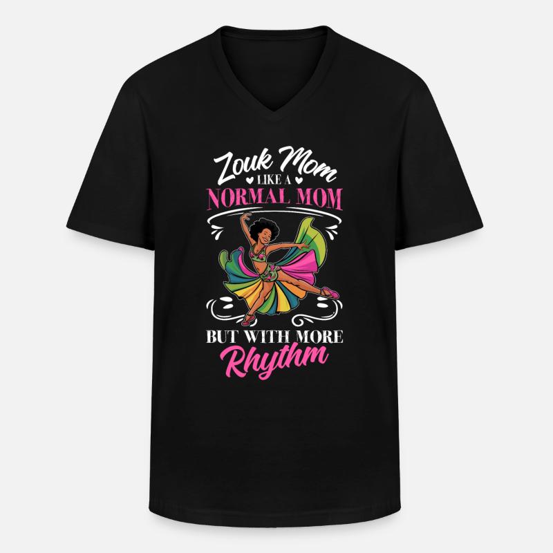 Witziger Zouk Tänzer Spruch - Männer-T-Shirt mit V-Ausschnitt - Schwarz