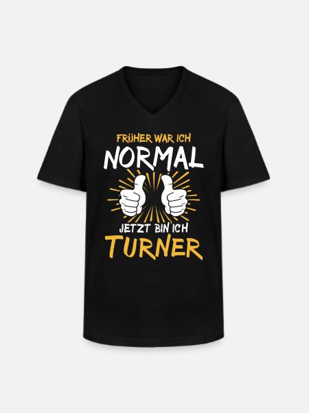 Turner Spruch - T-shirt col V Homme - noir