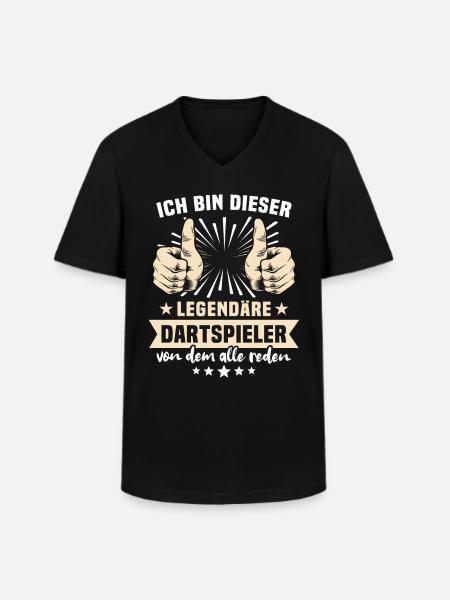 Darts Player Sayings - Men's V-Neck T-Shirt - black