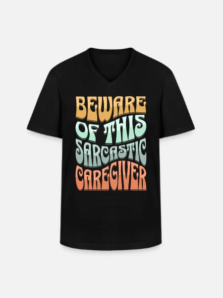 Sarcastic Supervisor Sarcasm - Men's V-Neck T-Shirt - black