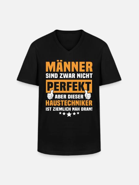 Funny House Technician Sayings - Men's V-Neck T-Shirt - black