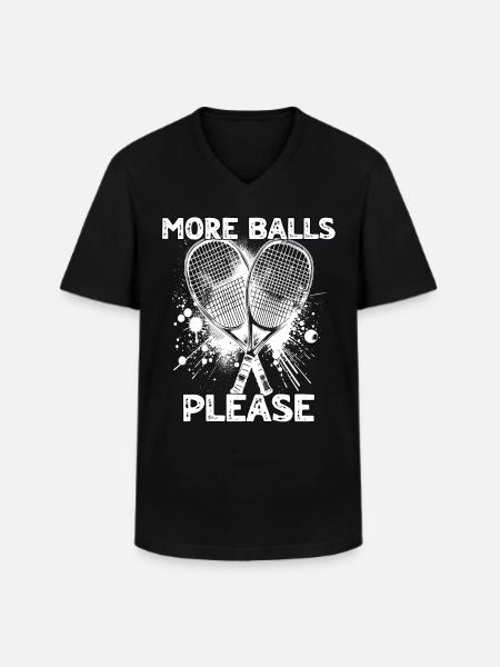 Racquetball Legend - Men's V-Neck T-Shirt - black