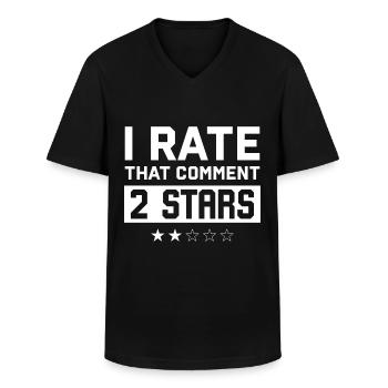 Sarkasmus Sarkastisch - Männer-T-Shirt mit V-Ausschnitt - Schwarz - Vorne - AI Model Male 178 dark (178cm)