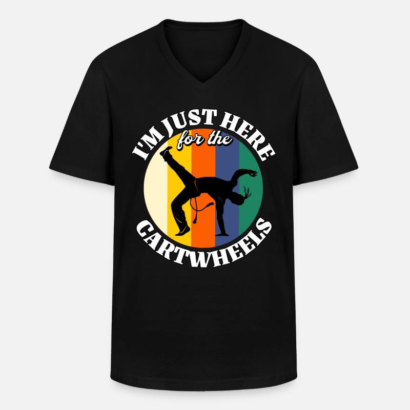 Capoeira - Männer-T-Shirt mit V-Ausschnitt - Schwarz