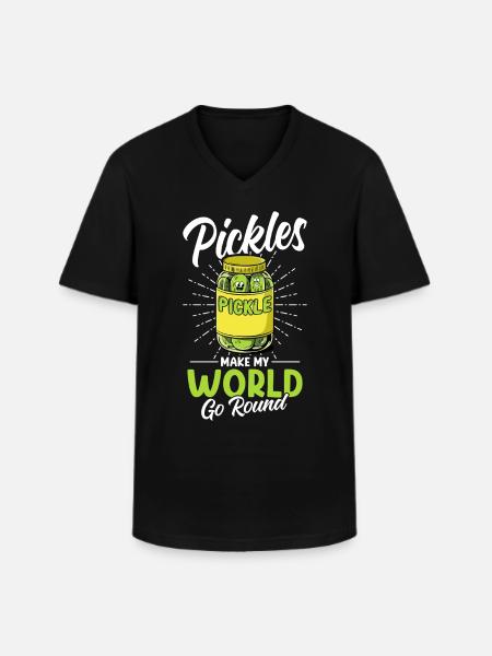 Pickle Pickle Pickle - Men's V-Neck T-Shirt - black