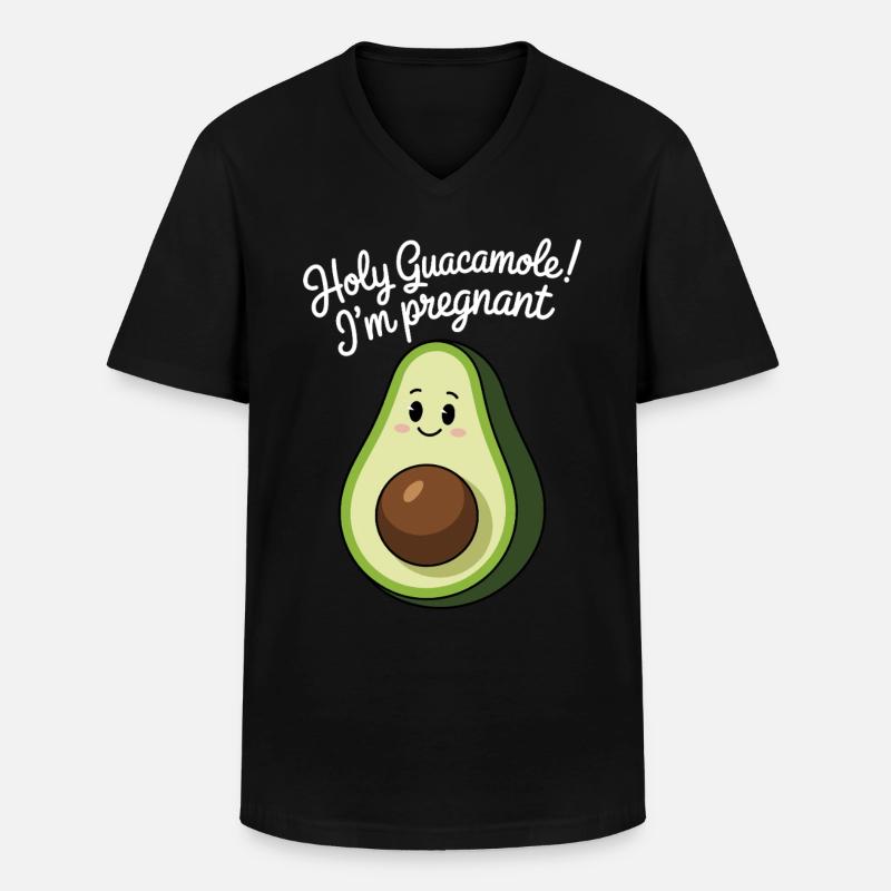 Avocado Mutterschaft - Männer-T-Shirt mit V-Ausschnitt - Schwarz