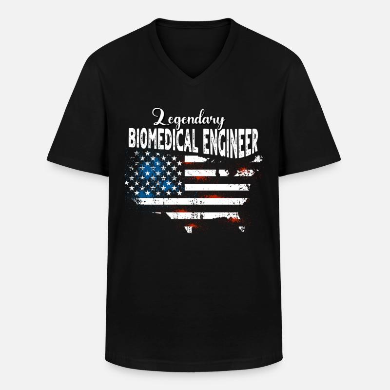 Biomedical Engineer US - Men's V-Neck T-Shirt - black