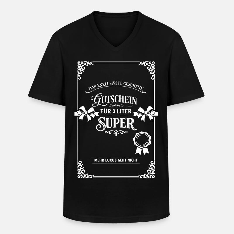 Das Exklusivste Geschenk - Männer-T-Shirt mit V-Ausschnitt - Schwarz