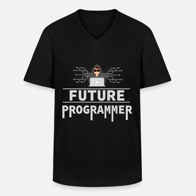 Programmierer Coder Software Entwickler - Männer-T-Shirt mit V-Ausschnitt - Schwarz