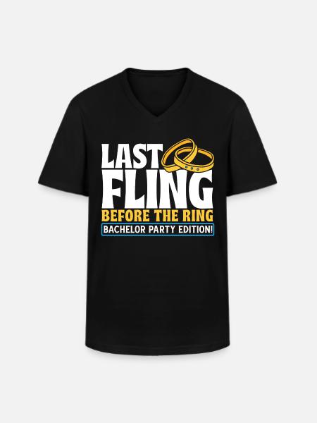Bachelor party - Men's V-Neck T-Shirt - black