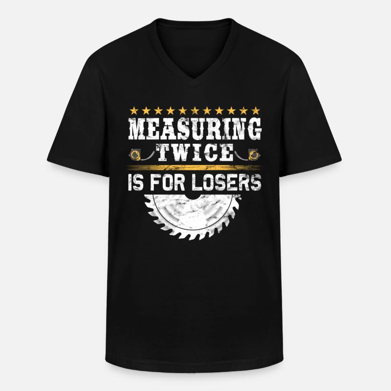Bodenbelagsbau Teppichverleger - Männer-T-Shirt mit V-Ausschnitt - Schwarz