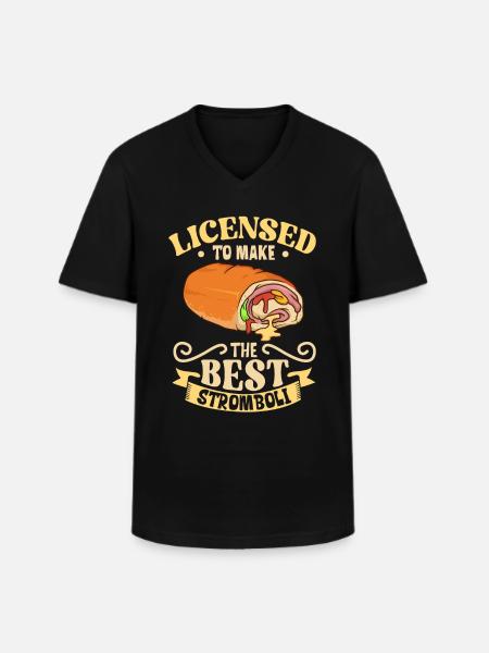 Bester Stromboli Bäcker - Stromboli - Männer-T-Shirt mit V-Ausschnitt - Schwarz