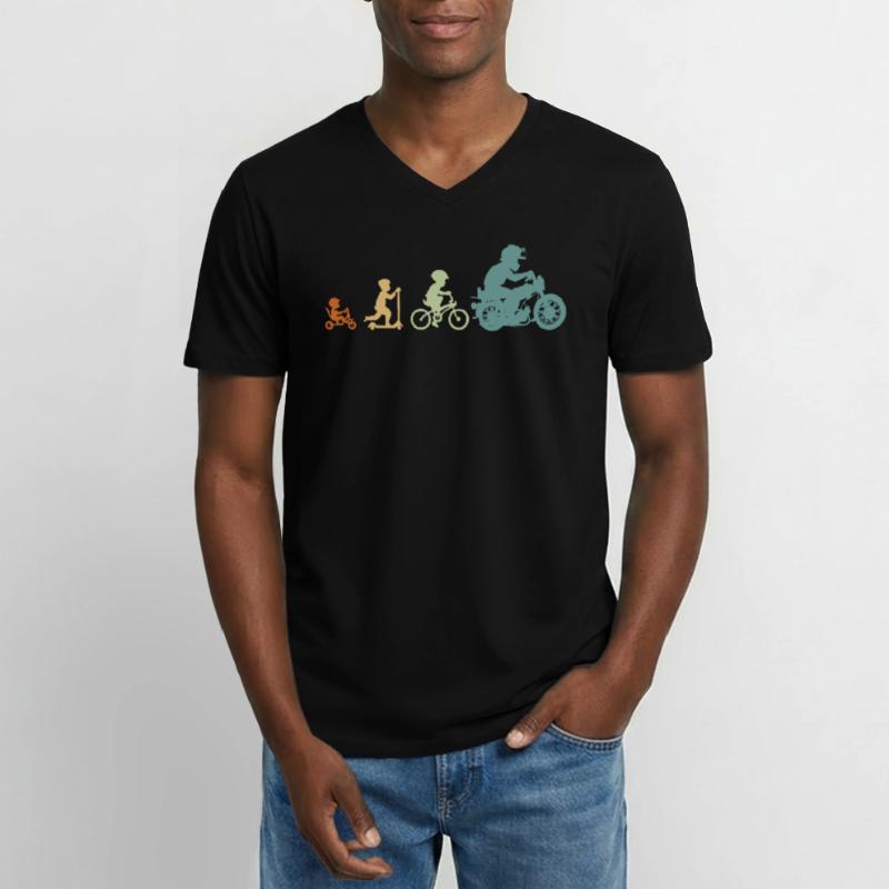 Evolution Simsonfahrer S50 S51 Simme Moped Men's V-Neck T-Shirt