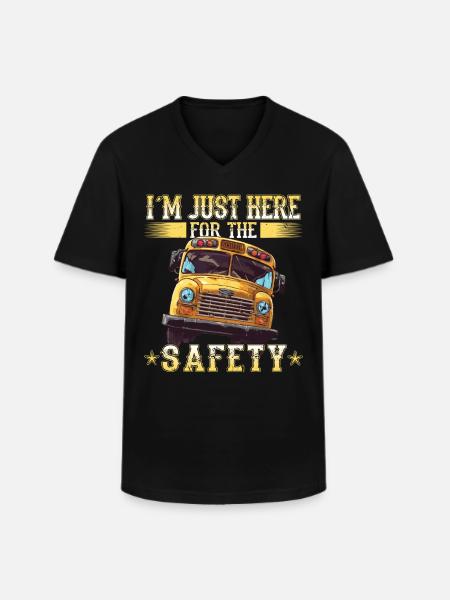 Schulbuswärter - Schulbusfahrer - Männer-T-Shirt mit V-Ausschnitt - Schwarz