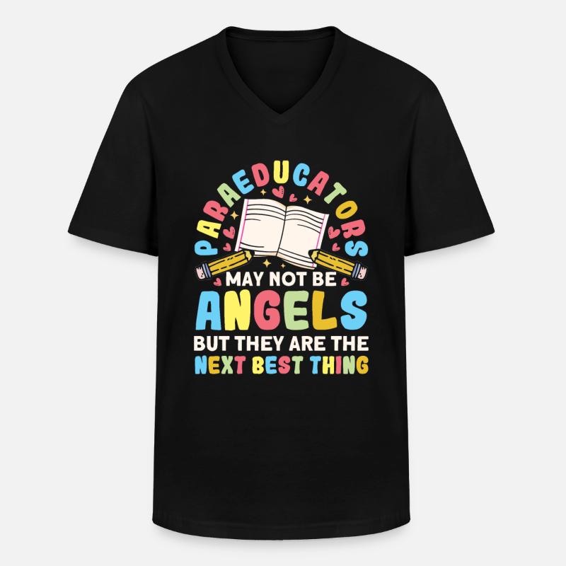 Klassenzimmer Assistent Parapro Paraprofessional - Männer-T-Shirt mit V-Ausschnitt - Schwarz