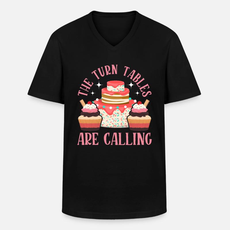Cupcake-künstler Backt - Männer-T-Shirt mit V-Ausschnitt - Schwarz