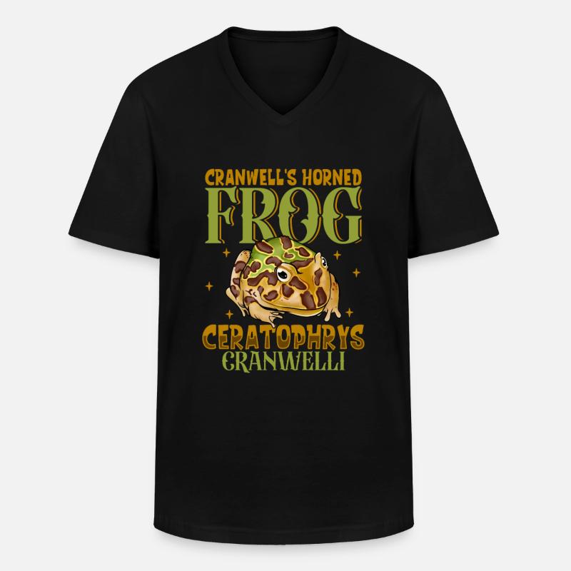 Chaco-Hornfrosch - Männer-T-Shirt mit V-Ausschnitt - Schwarz