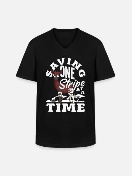 Funny zookeeper okapi lover - Men's V-Neck T-Shirt - black