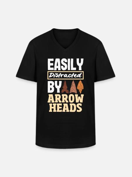Arrowhead Hunter Archery Arrowhead - Men's V-Neck T-Shirt - black
