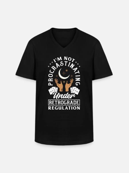 Retrograde planets Mercury Retrograde - Men's V-Neck T-Shirt - black
