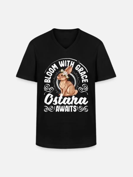 Easter Eostre Pagan Spring - Men's V-Neck T-Shirt - black