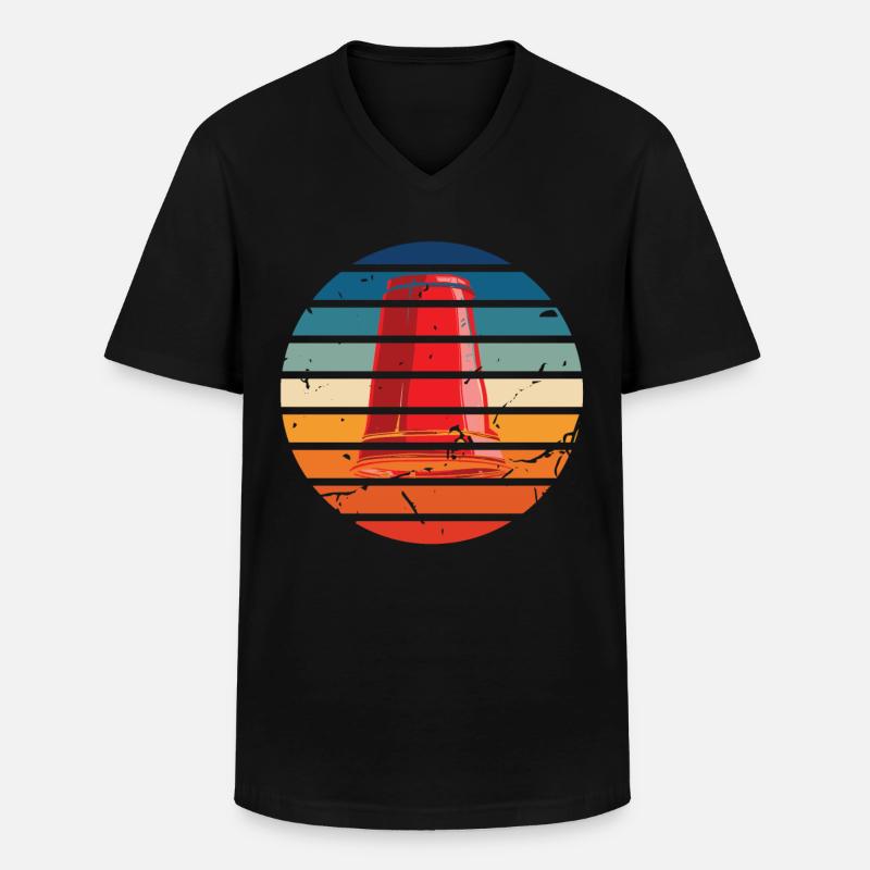 Stacking Cups Speed Stacker - Men's V-Neck T-Shirt - black