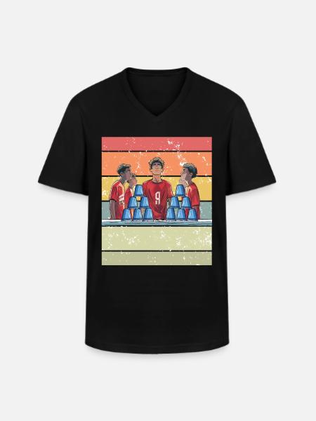 Empilage de gobelets Speed Stacker - T-shirt col V Homme - noir