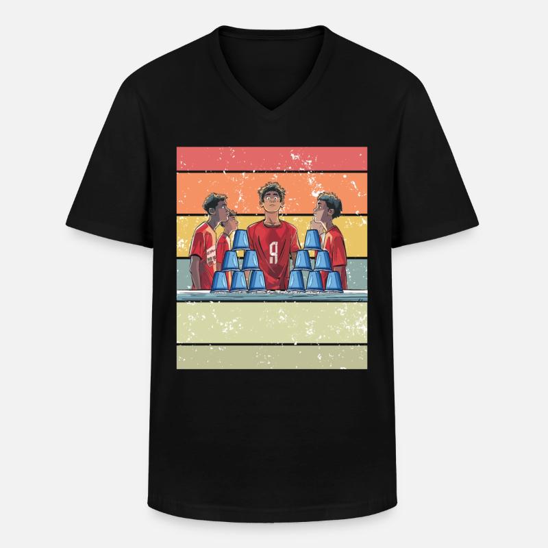 Stacking Cups Speed Stacker - Men's V-Neck T-Shirt - black