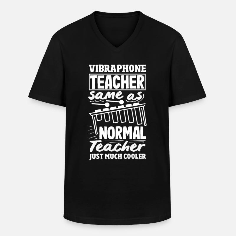 Vibraphon-musikinstrument - Männer-T-Shirt mit V-Ausschnitt - Schwarz