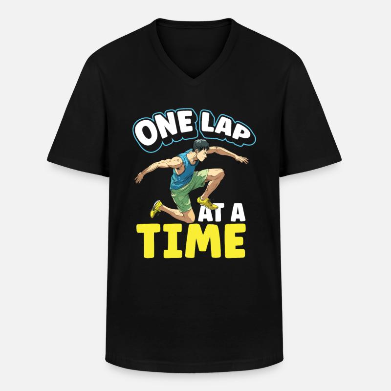 Athlétisme Jeux d’athlétisme - T-shirt col V Homme - noir