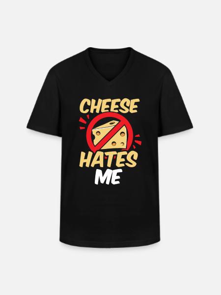 Laktosetolerant Oder Laktoseintolerant - Männer-T-Shirt mit V-Ausschnitt - Schwarz