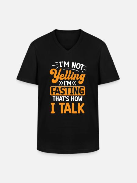 Intermittent fasting Weight loss - Men's V-Neck T-Shirt - black