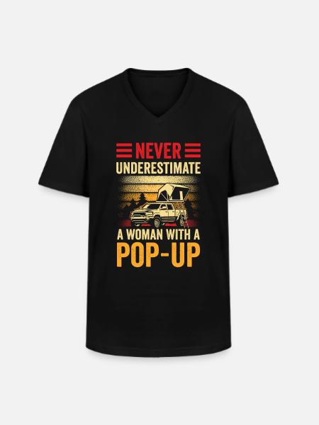 Wohnmobilzubehör Pop-up-camper - Männer-T-Shirt mit V-Ausschnitt - Schwarz