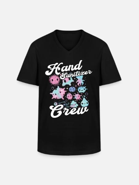 Hand sanitizer Hand washing - Men's V-Neck T-Shirt - black