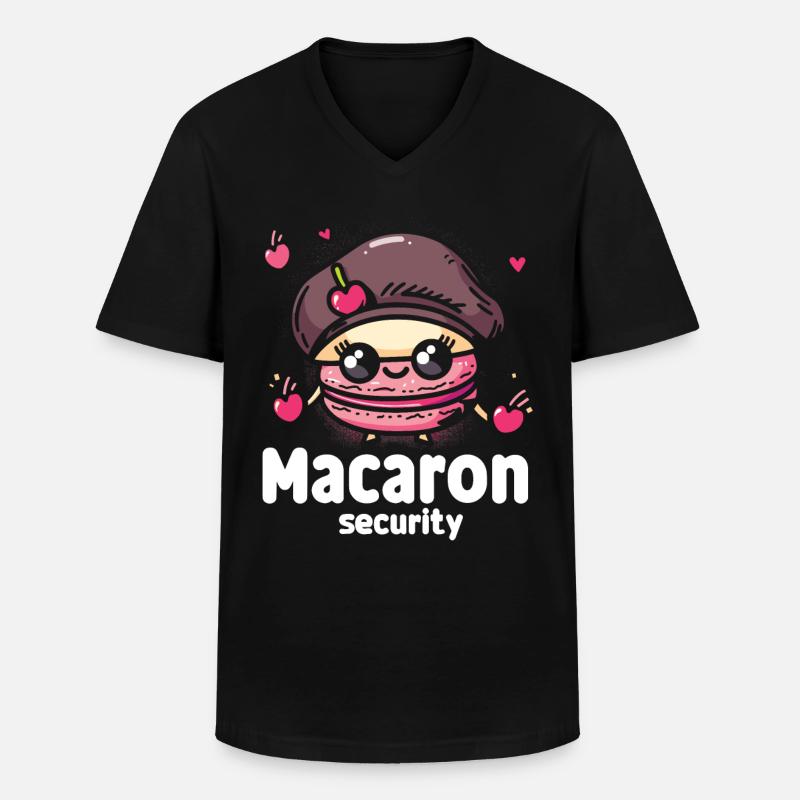 Macaron lovers Macaron Baker - Men's V-Neck T-Shirt - black