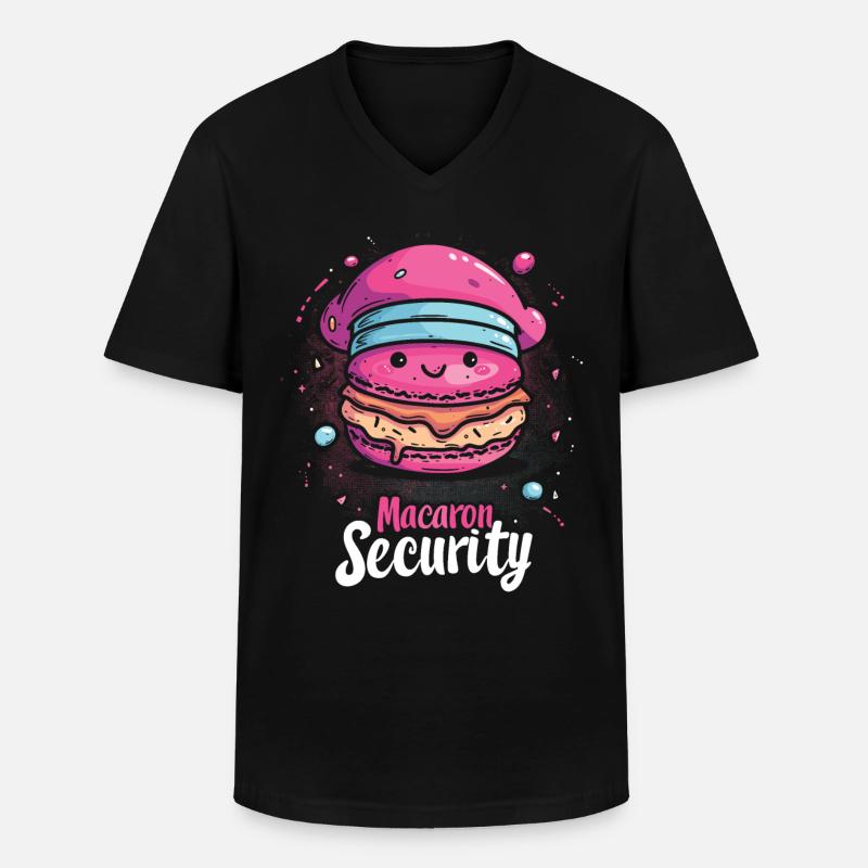 Macaron lovers Macaron Baker - Men's V-Neck T-Shirt - black